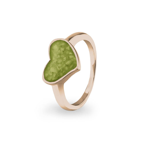 EverWith Ladies Oversized Heart Memorial Ashes Ring - EverWith Memorial Jewellery - Trade