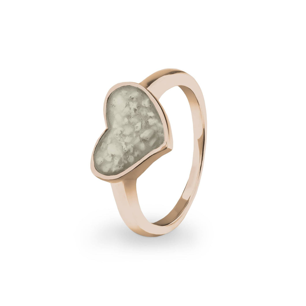 EverWith Ladies Oversized Heart Memorial Ashes Ring - EverWith Memorial Jewellery - Trade