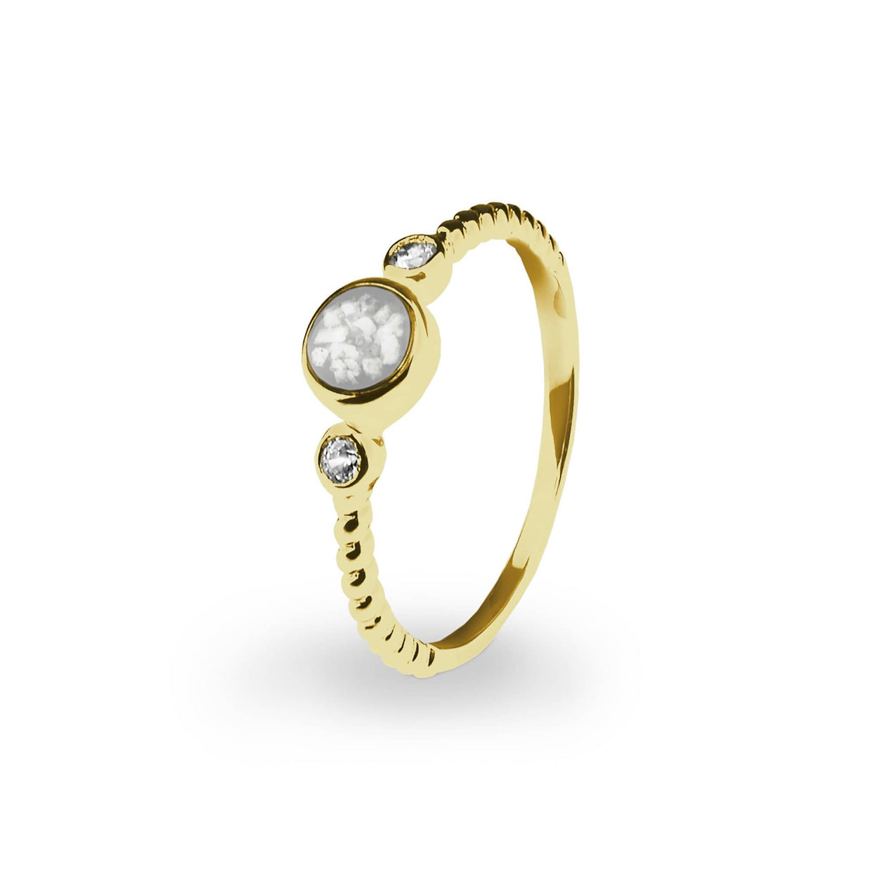 Load image into Gallery viewer, EverWith Ladies Peace Memorial Ashes Ring with Fine Crystals - EverWith Memorial Jewellery - Trade