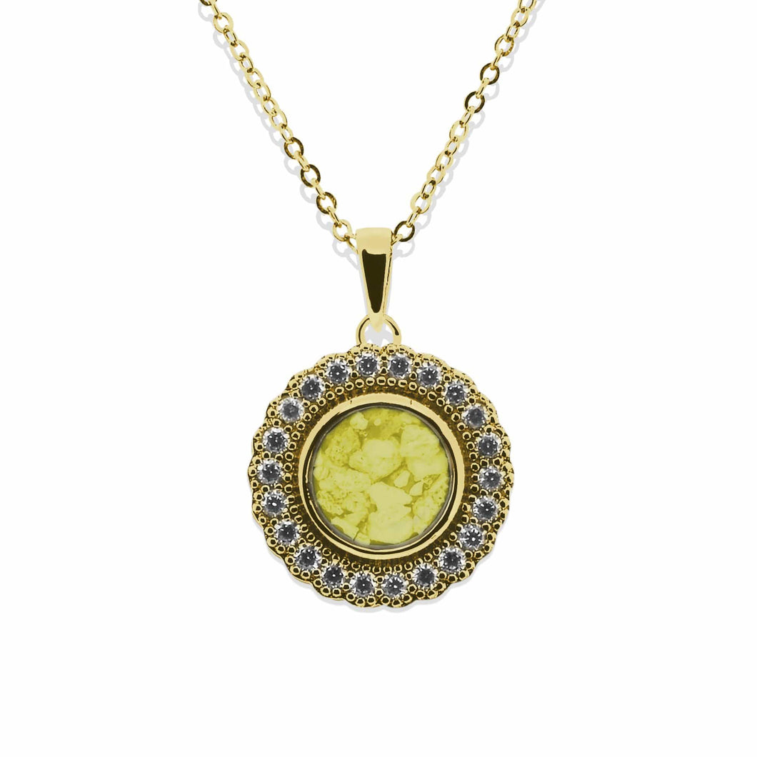 EverWith Ladies Petals Memorial Ashes Pendant with Fine Crystals - EverWith Memorial Jewellery - Trade