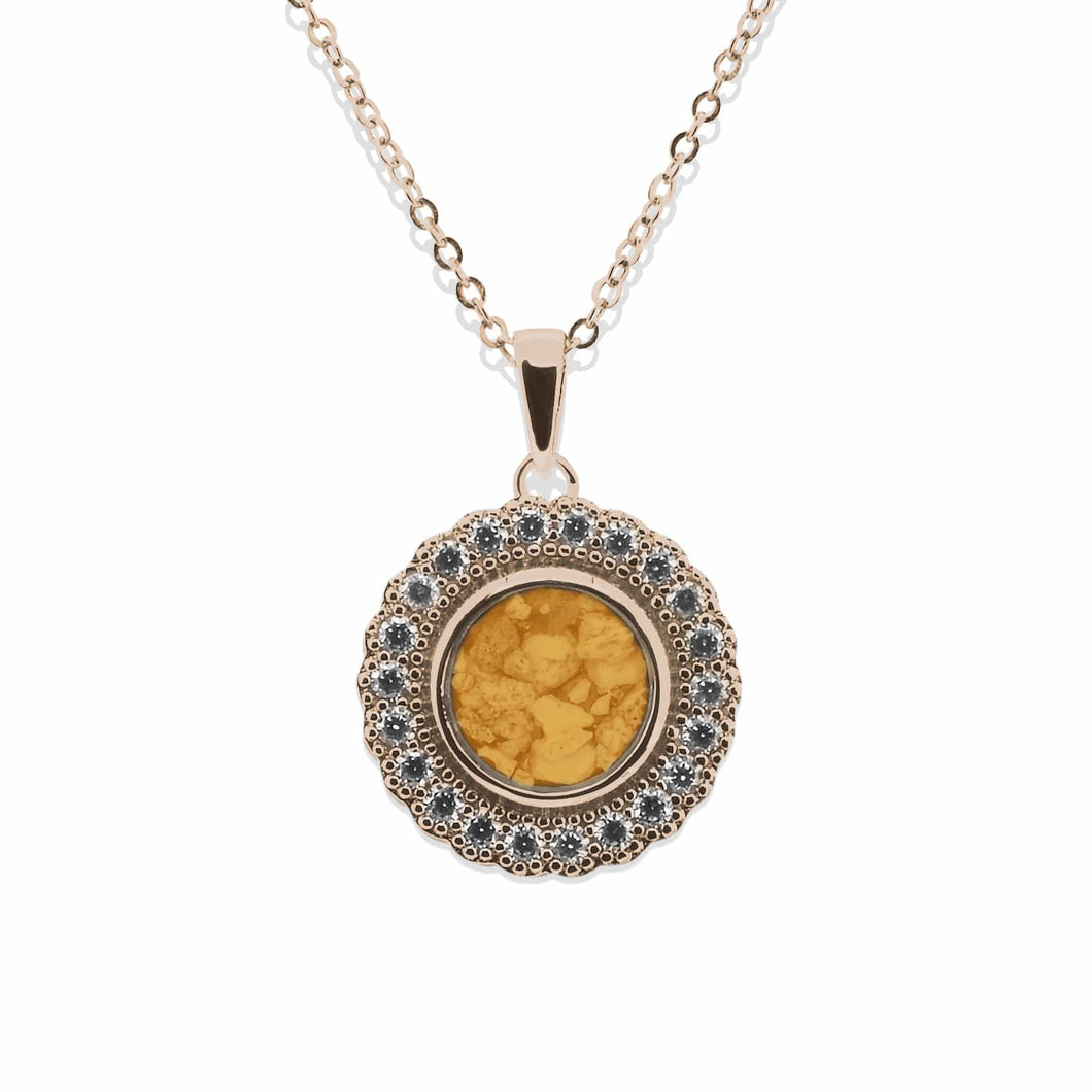 EverWith Ladies Petals Memorial Ashes Pendant with Fine Crystals - EverWith Memorial Jewellery - Trade