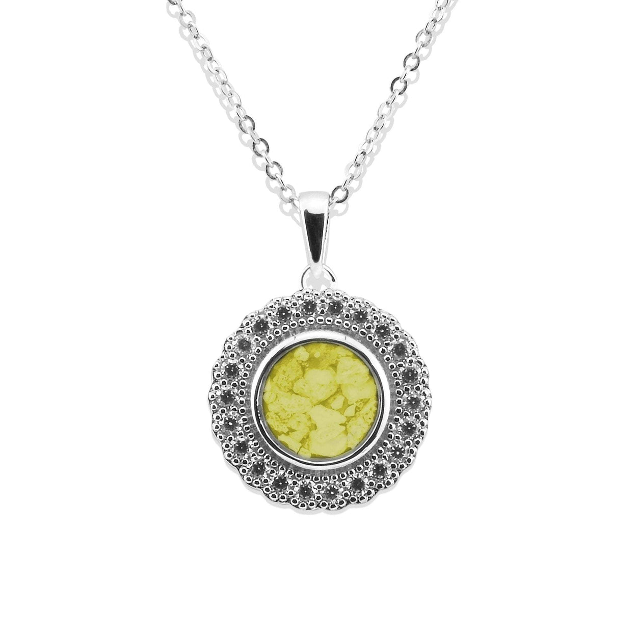 Load image into Gallery viewer, EverWith Ladies Petals Memorial Ashes Pendant with Fine Crystals - EverWith Memorial Jewellery - Trade