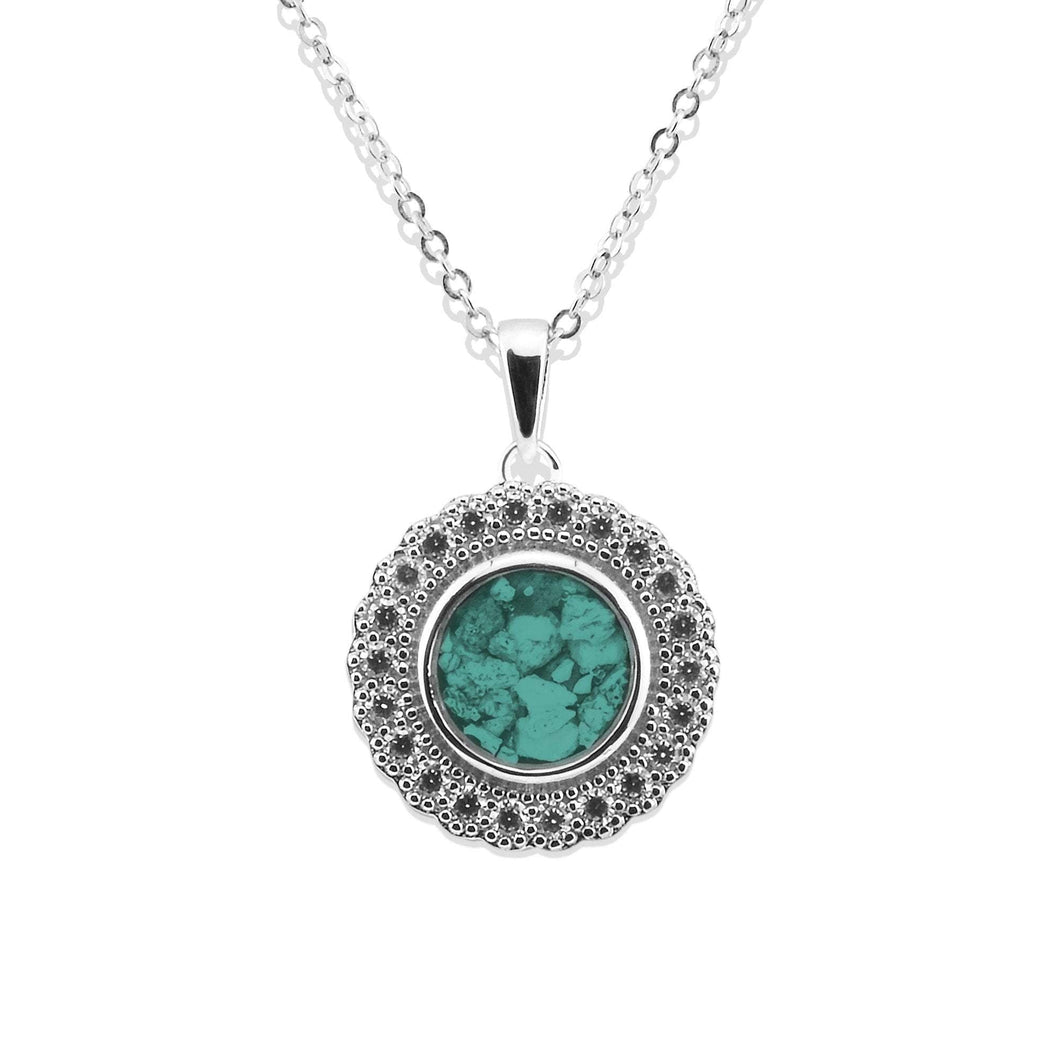 EverWith Ladies Petals Memorial Ashes Pendant with Fine Crystals - EverWith Memorial Jewellery - Trade