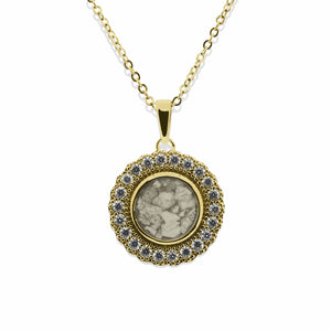 EverWith Ladies Petals Memorial Ashes Pendant with Fine Crystals - EverWith Memorial Jewellery - Trade