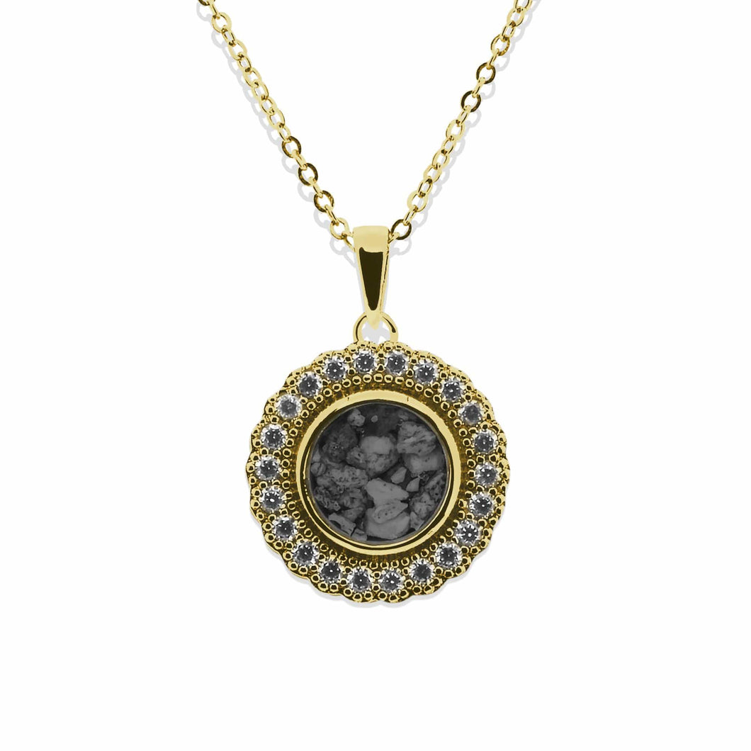 EverWith Ladies Petals Memorial Ashes Pendant with Fine Crystals - EverWith Memorial Jewellery - Trade