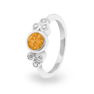 EverWith Ladies Praise Memorial Ashes Ring with Fine Crystals - EverWith Memorial Jewellery - Trade