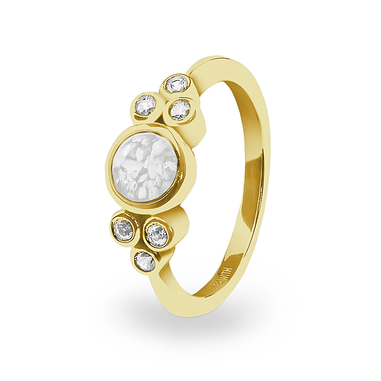 Load image into Gallery viewer, EverWith Ladies Praise Memorial Ashes Ring with Fine Crystals - EverWith Memorial Jewellery - Trade