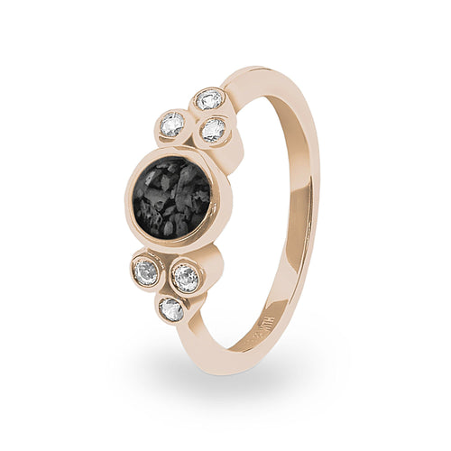 EverWith Ladies Praise Memorial Ashes Ring with Fine Crystals - EverWith Memorial Jewellery - Trade