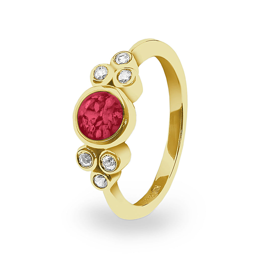 EverWith Ladies Praise Memorial Ashes Ring with Fine Crystals - EverWith Memorial Jewellery - Trade