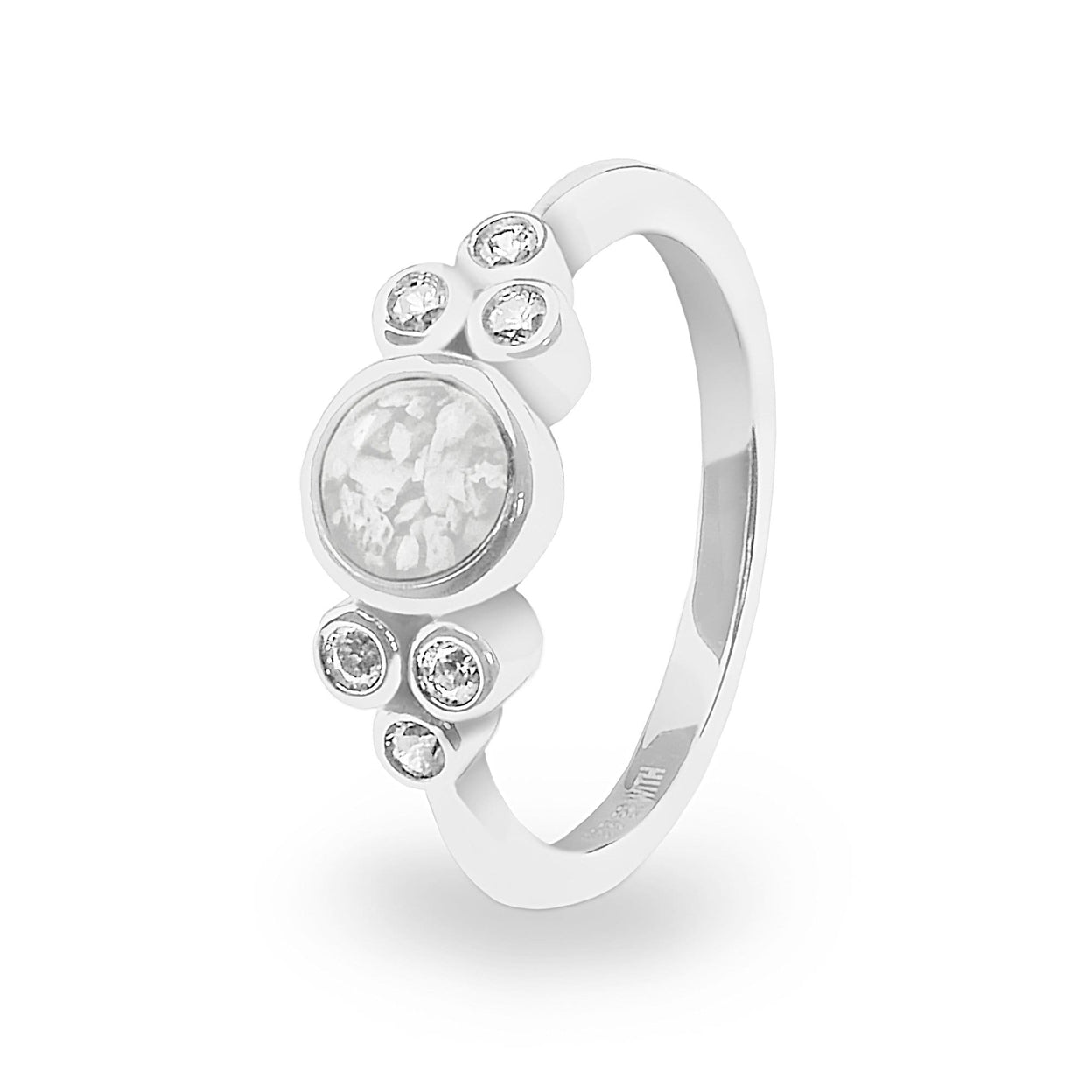 Load image into Gallery viewer, EverWith Ladies Praise Memorial Ashes Ring with Fine Crystals - EverWith Memorial Jewellery - Trade