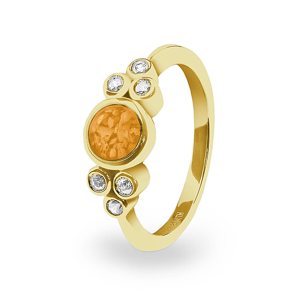 EverWith Ladies Praise Memorial Ashes Ring with Fine Crystals - EverWith Memorial Jewellery - Trade