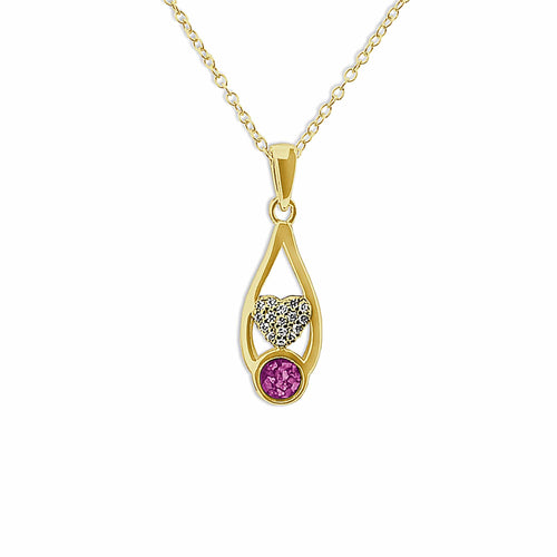 EverWith™ Ladies Protect Memorial Ashes Pendant with Swarovski Crystals - EverWith Memorial Jewellery - Trade