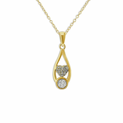 EverWith™ Ladies Protect Memorial Ashes Pendant with Swarovski Crystals - EverWith Memorial Jewellery - Trade