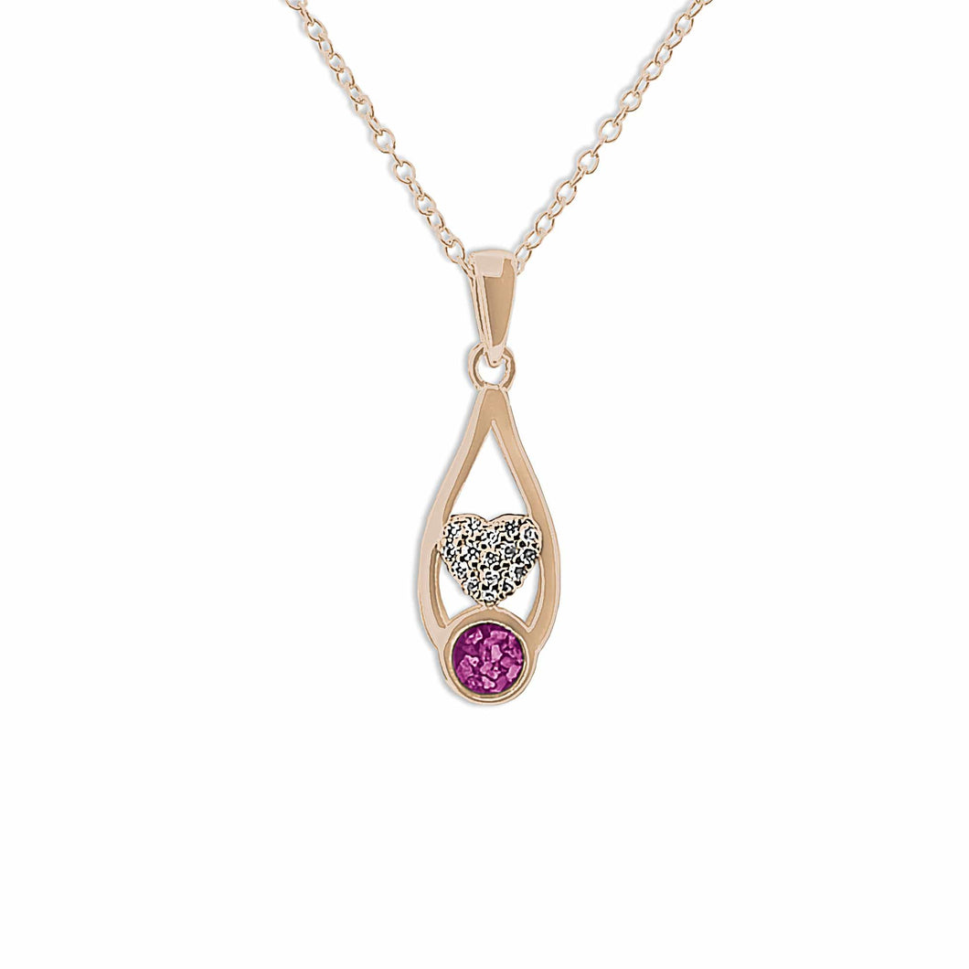 EverWith™ Ladies Protect Memorial Ashes Pendant with Swarovski Crystals - EverWith Memorial Jewellery - Trade