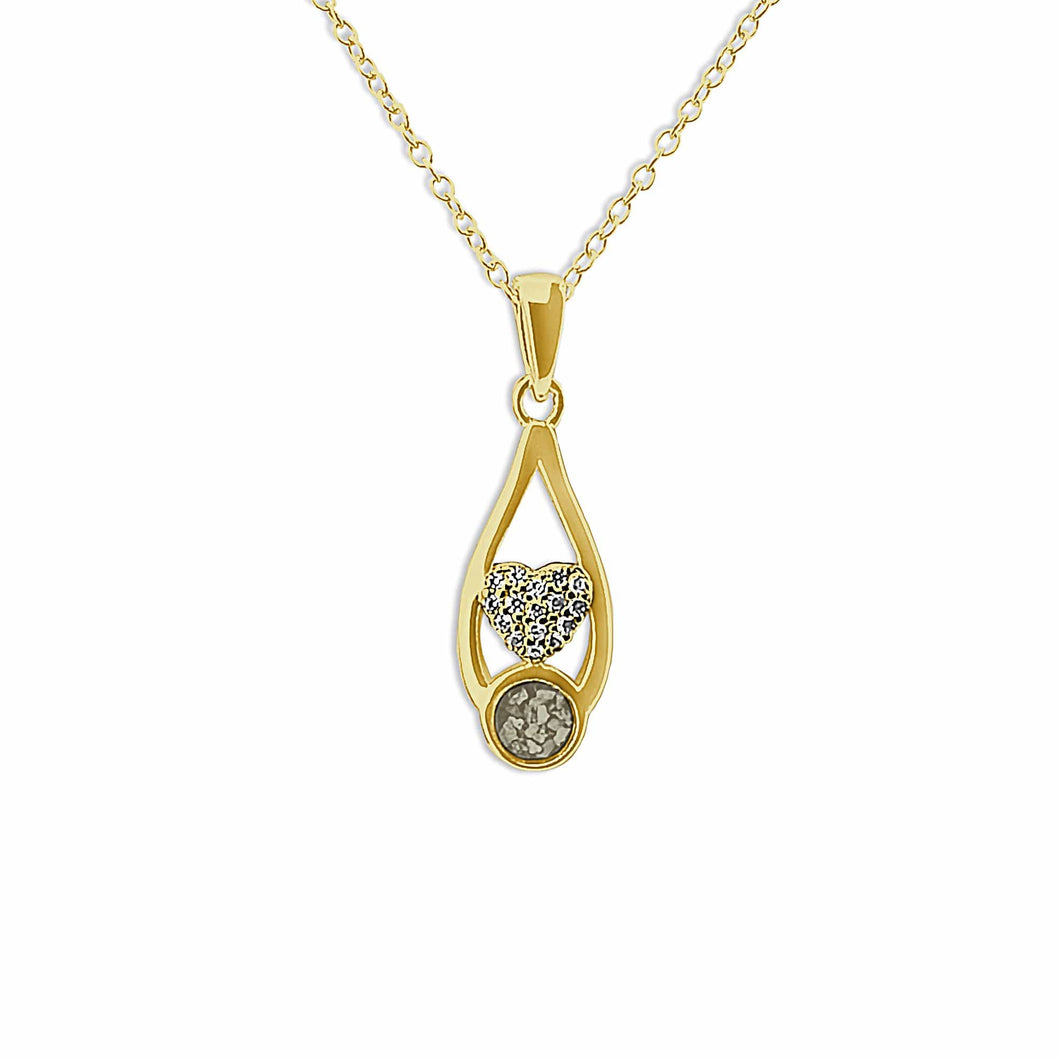 EverWith™ Ladies Protect Memorial Ashes Pendant with Swarovski Crystals - EverWith Memorial Jewellery - Trade