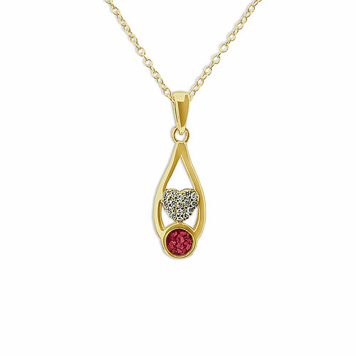 EverWith™ Ladies Protect Memorial Ashes Pendant with Swarovski Crystals - EverWith Memorial Jewellery - Trade