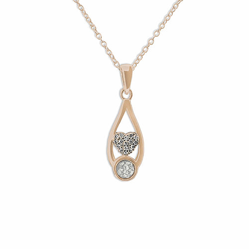 EverWith™ Ladies Protect Memorial Ashes Pendant with Swarovski Crystals - EverWith Memorial Jewellery - Trade