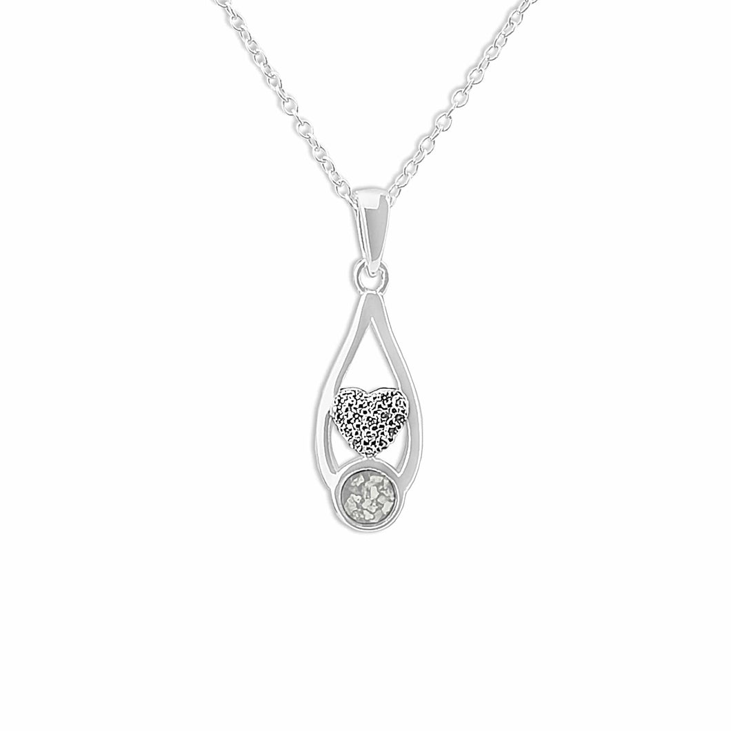 EverWith™ Ladies Protect Memorial Ashes Pendant with Swarovski Crystals - EverWith Memorial Jewellery - Trade