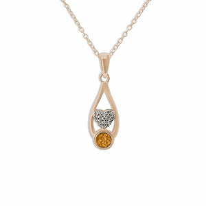 EverWith™ Ladies Protect Memorial Ashes Pendant with Swarovski Crystals - EverWith Memorial Jewellery - Trade