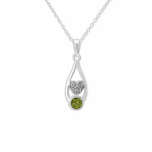 EverWith™ Ladies Protect Memorial Ashes Pendant with Swarovski Crystals - EverWith Memorial Jewellery - Trade