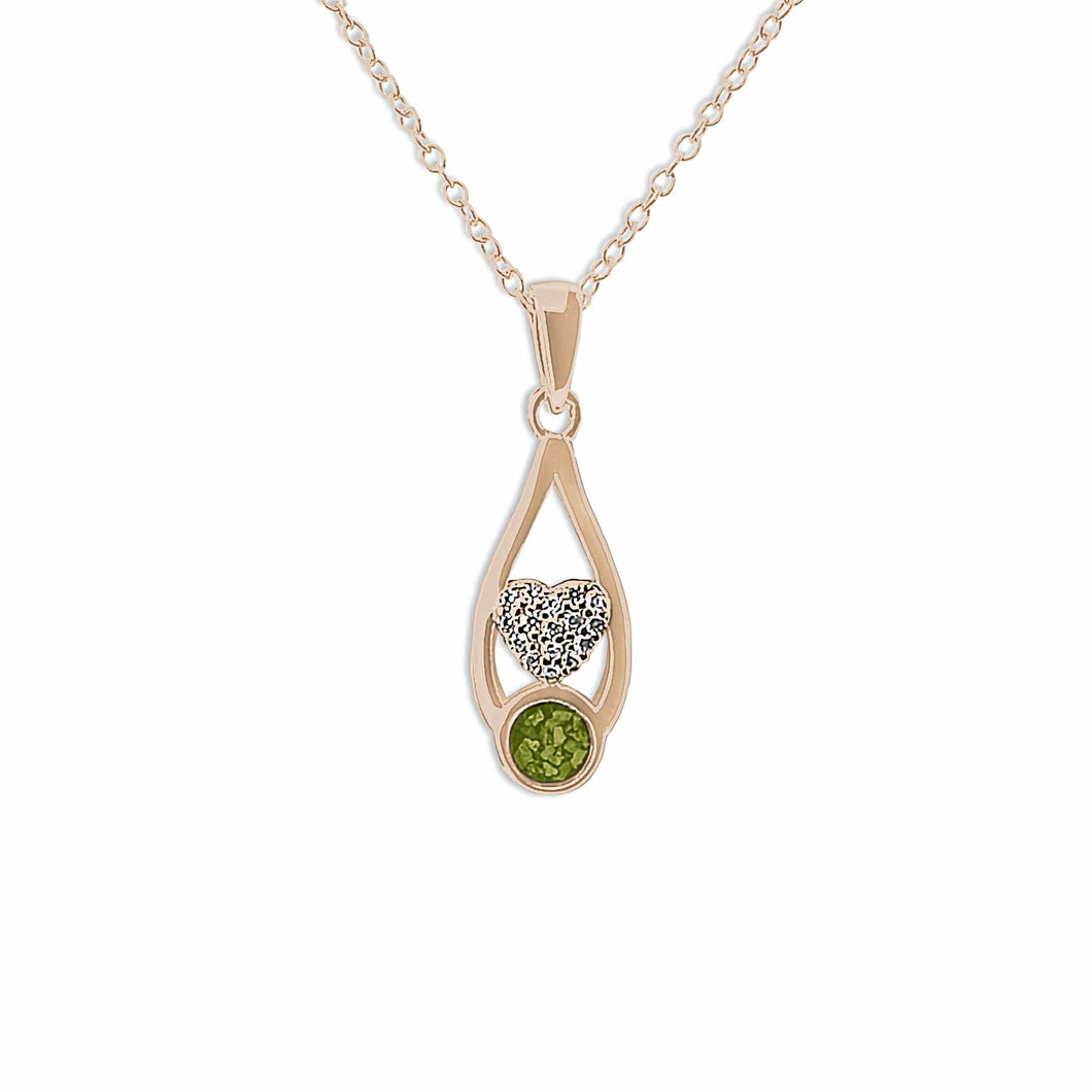 EverWith™ Ladies Protect Memorial Ashes Pendant with Swarovski Crystals - EverWith Memorial Jewellery - Trade