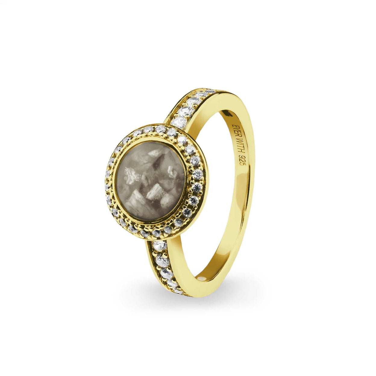 Load image into Gallery viewer, EverWith™ Ladies Radiance Memorial Ashes Ring with Swarovski Crystals - EverWith Memorial Jewellery - Trade