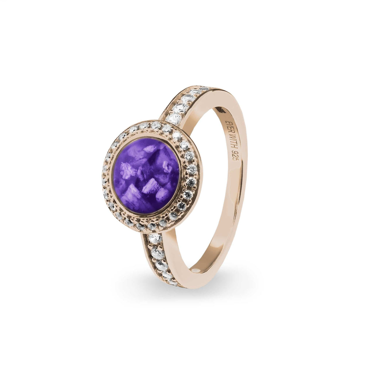 Load image into Gallery viewer, EverWith™ Ladies Radiance Memorial Ashes Ring with Swarovski Crystals - EverWith Memorial Jewellery - Trade