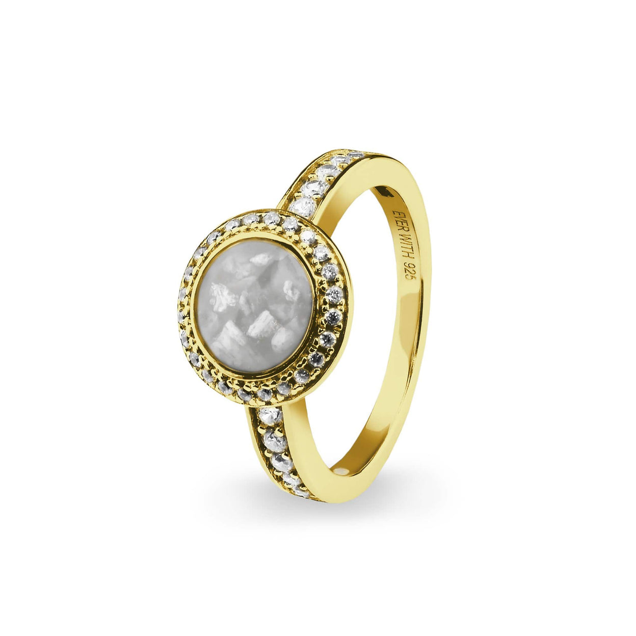 Load image into Gallery viewer, EverWith™ Ladies Radiance Memorial Ashes Ring with Swarovski Crystals - EverWith Memorial Jewellery - Trade