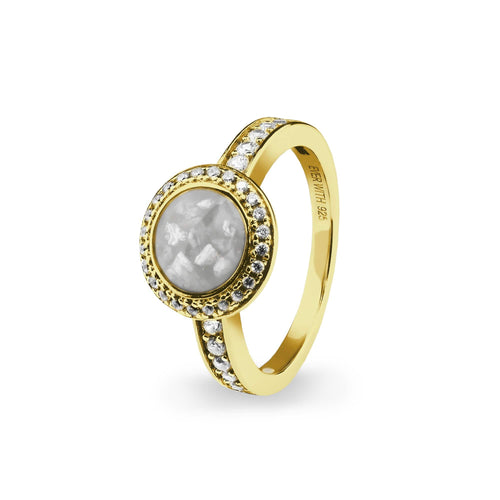 EverWith™ Ladies Radiance Memorial Ashes Ring with Swarovski Crystals - EverWith Memorial Jewellery - Trade