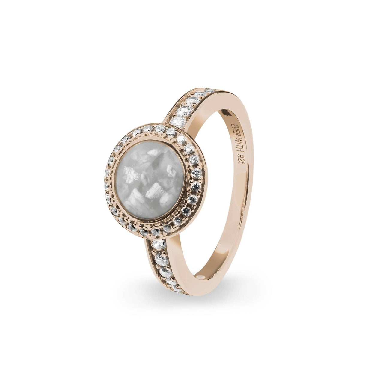 Load image into Gallery viewer, EverWith™ Ladies Radiance Memorial Ashes Ring with Swarovski Crystals - EverWith Memorial Jewellery - Trade