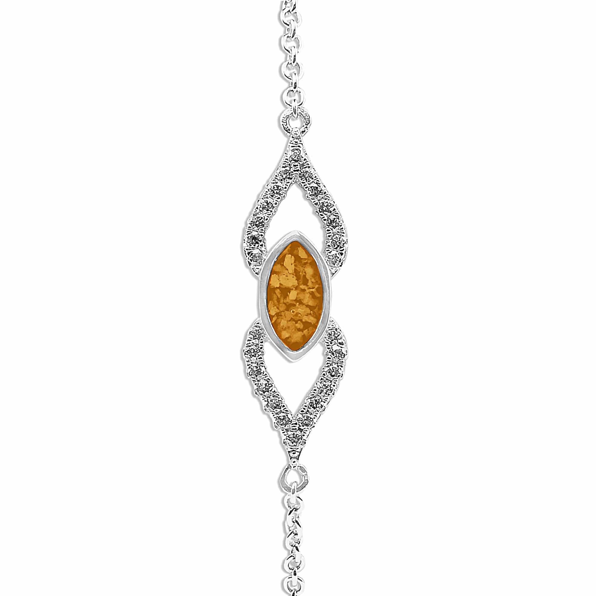 EverWith™ Ladies Respect Memorial Ashes Bracelet with Swarovski Crystals - EverWith Memorial Jewellery - Trade