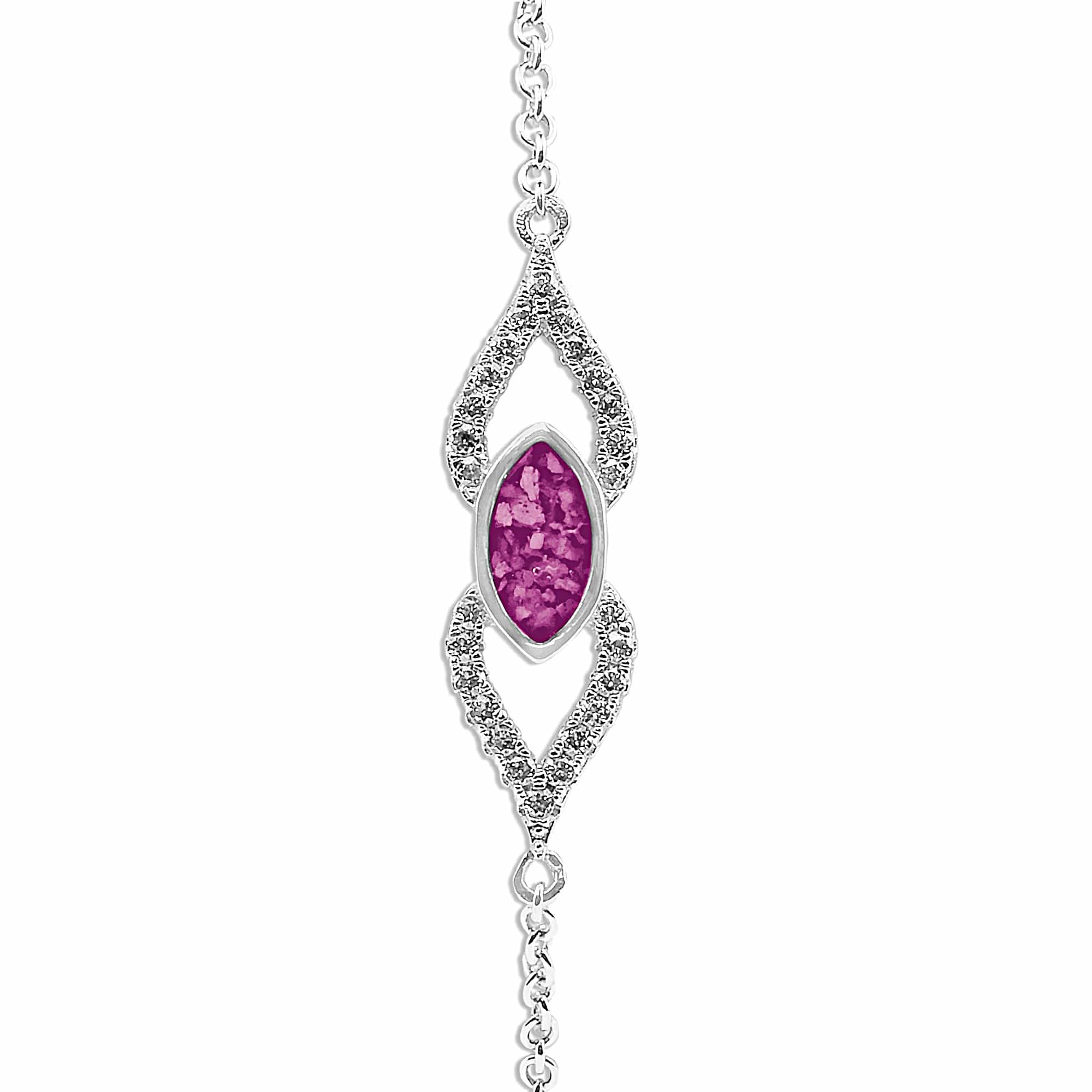 EverWith™ Ladies Respect Memorial Ashes Bracelet with Swarovski Crystals - EverWith Memorial Jewellery - Trade