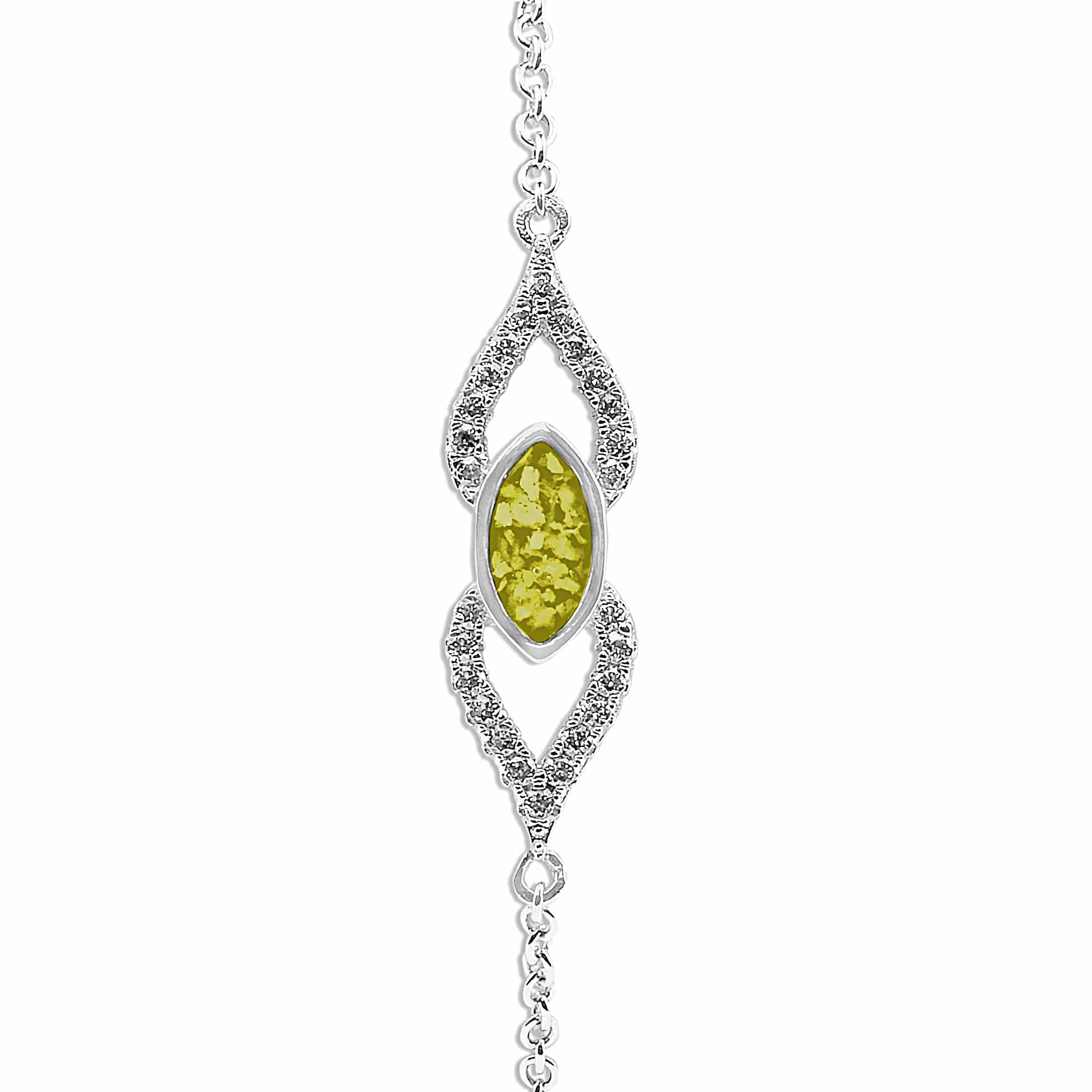 EverWith™ Ladies Respect Memorial Ashes Bracelet with Swarovski Crystals - EverWith Memorial Jewellery - Trade