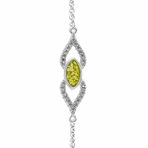 EverWith™ Ladies Respect Memorial Ashes Bracelet with Swarovski Crystals - EverWith Memorial Jewellery - Trade