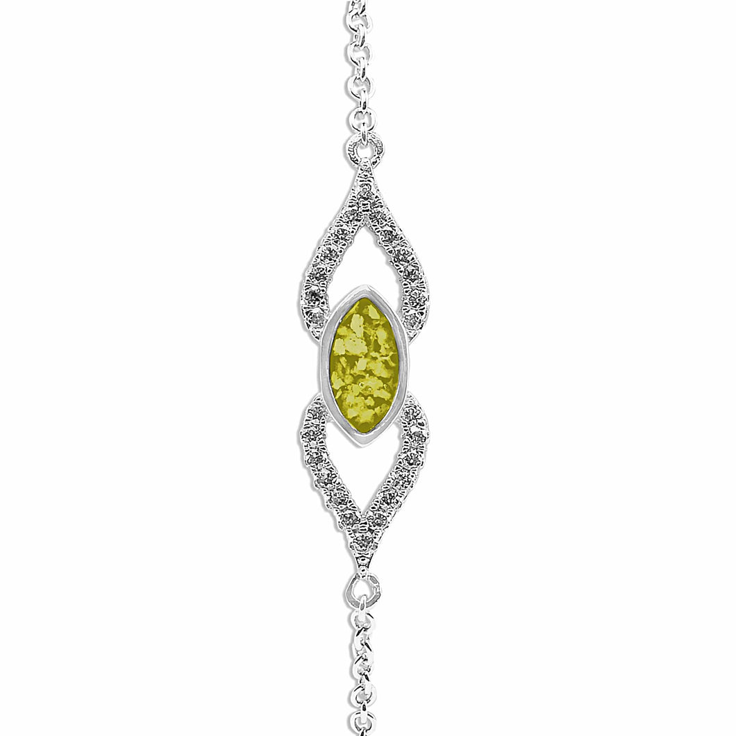 EverWith™ Ladies Respect Memorial Ashes Bracelet with Swarovski Crystals - EverWith Memorial Jewellery - Trade