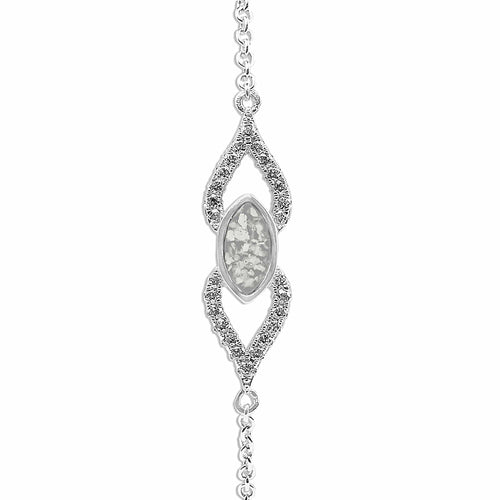 EverWith™ Ladies Respect Memorial Ashes Bracelet with Swarovski Crystals - EverWith Memorial Jewellery - Trade