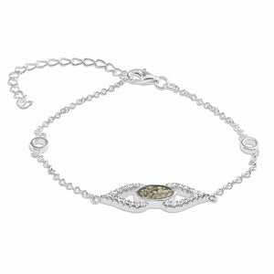 EverWith™ Ladies Respect Memorial Ashes Bracelet with Swarovski Crystals - EverWith Memorial Jewellery - Trade