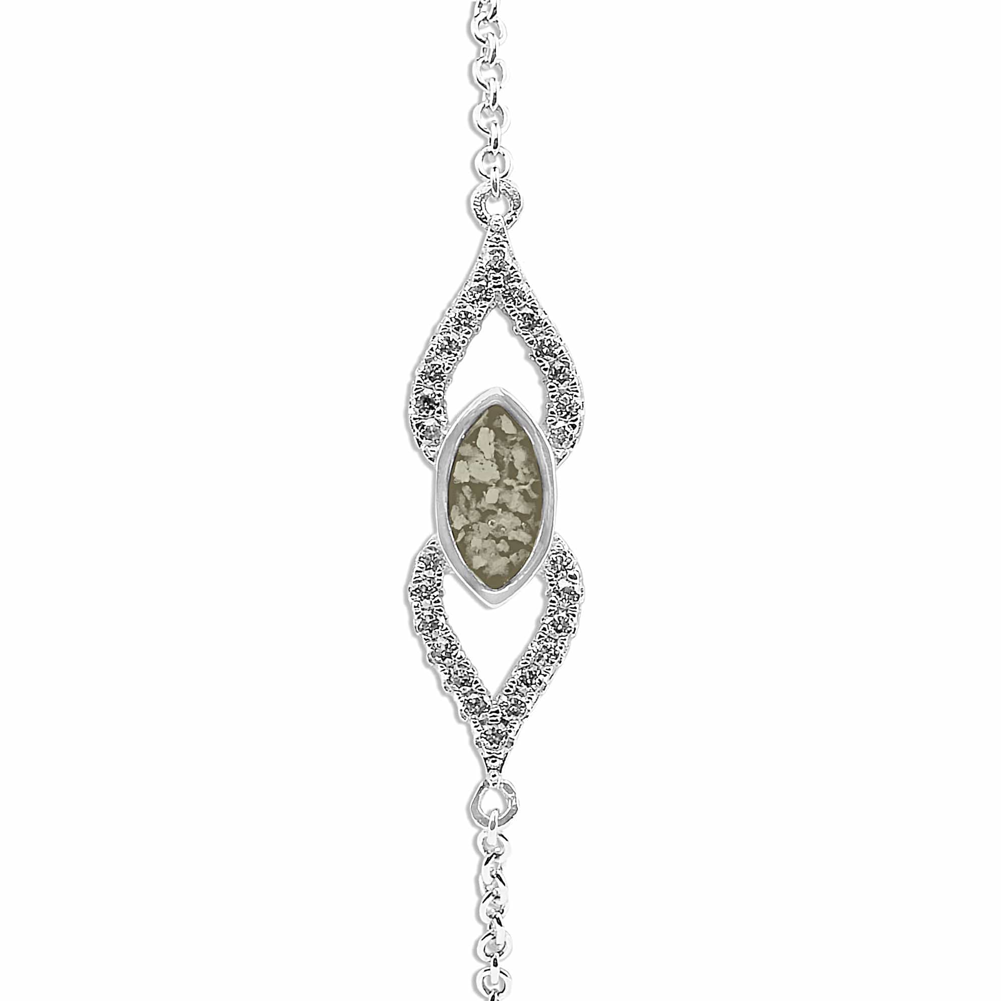 EverWith™ Ladies Respect Memorial Ashes Bracelet with Swarovski Crystals - EverWith Memorial Jewellery - Trade