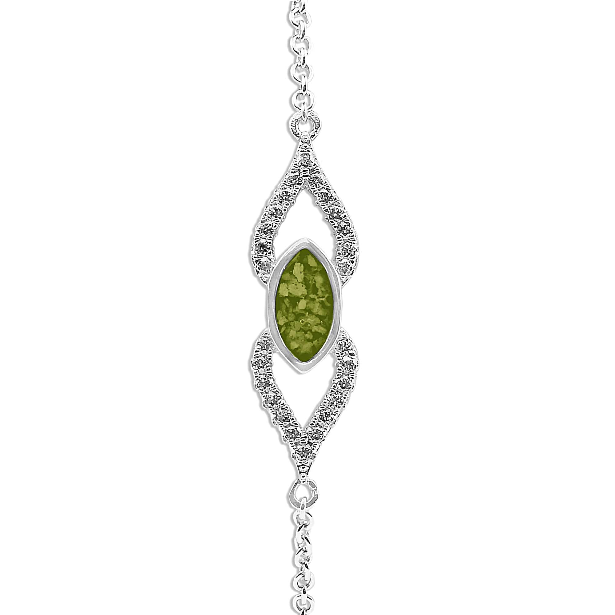 EverWith™ Ladies Respect Memorial Ashes Bracelet with Swarovski Crystals - EverWith Memorial Jewellery - Trade