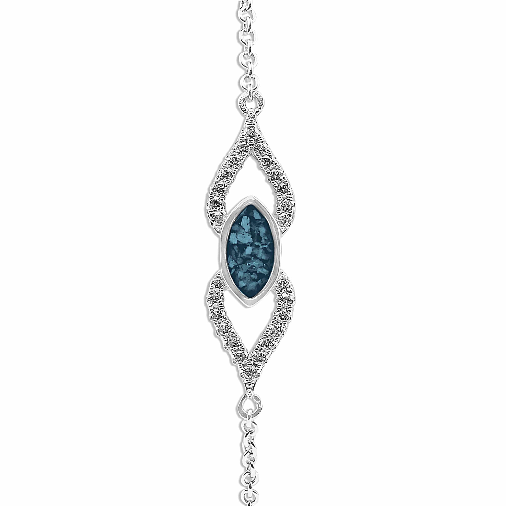 EverWith™ Ladies Respect Memorial Ashes Bracelet with Swarovski Crystals - EverWith Memorial Jewellery - Trade
