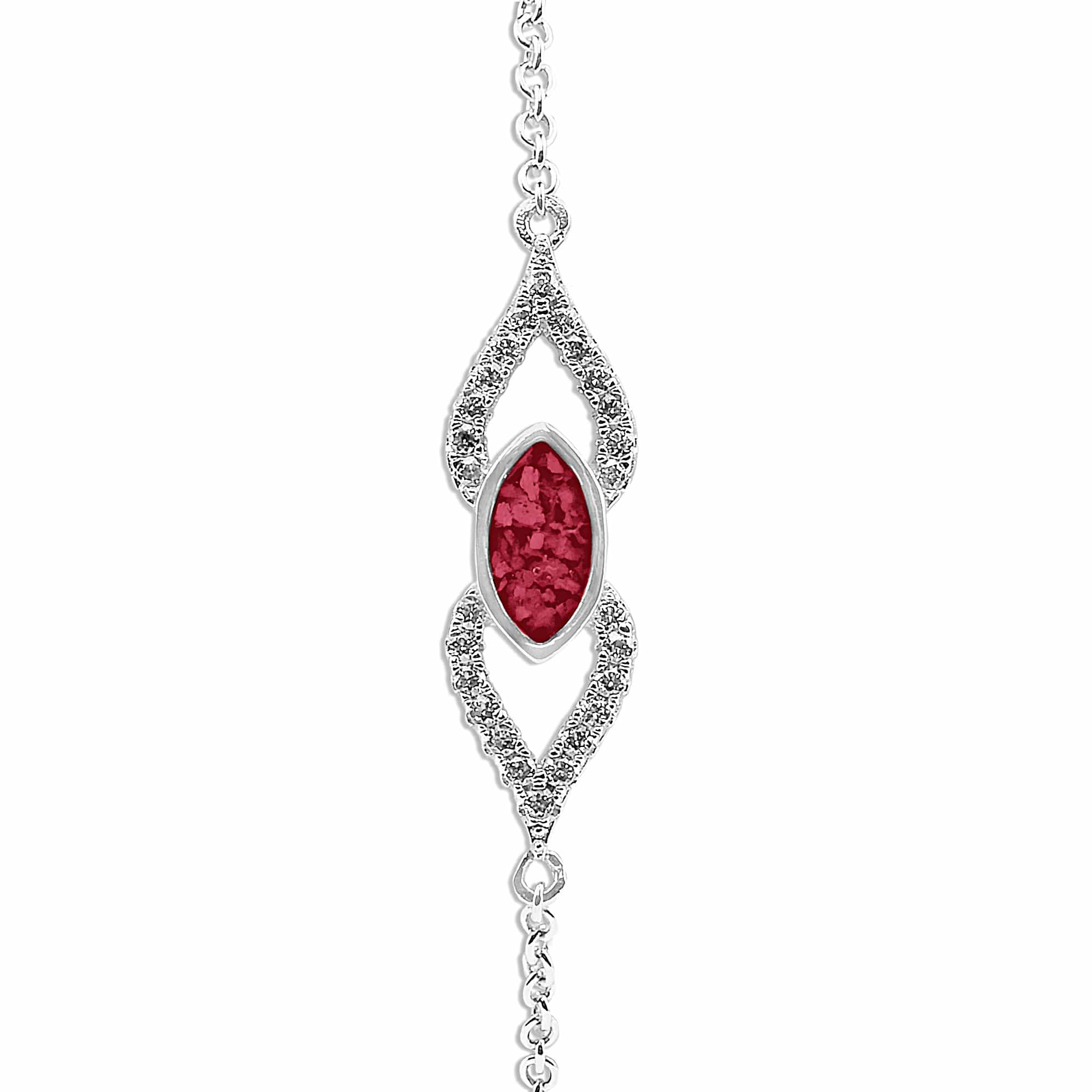 EverWith™ Ladies Respect Memorial Ashes Bracelet with Swarovski Crystals - EverWith Memorial Jewellery - Trade