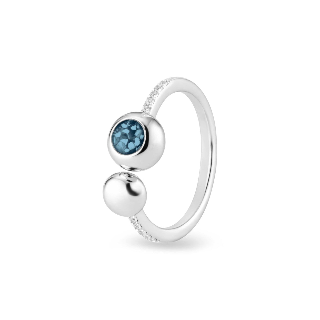 Load image into Gallery viewer, EverWith™ Ladies Rondure Array and Sphere Memorial Ashes Ring - EverWith Memorial Jewellery - Trade