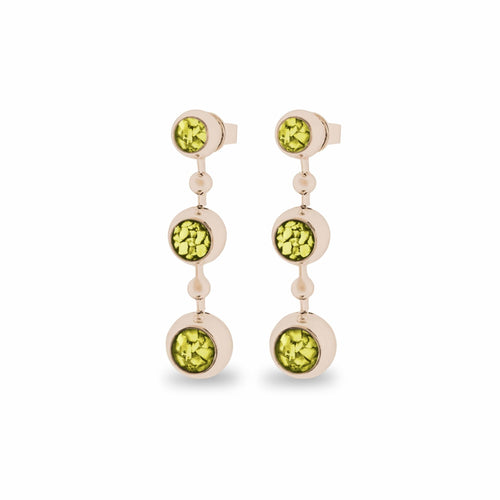 EverWith™ Ladies Rondure Array Triple Drop Memorial Ashes Earrings - EverWith Memorial Jewellery - Trade