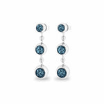 EverWith™ Ladies Rondure Array Triple Drop Memorial Ashes Earrings - EverWith Memorial Jewellery - Trade
