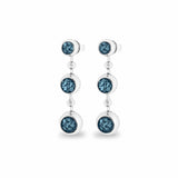 EverWith™ Ladies Rondure Array Triple Drop Memorial Ashes Earrings - EverWith Memorial Jewellery - Trade