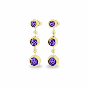EverWith™ Ladies Rondure Array Triple Drop Memorial Ashes Earrings - EverWith Memorial Jewellery - Trade