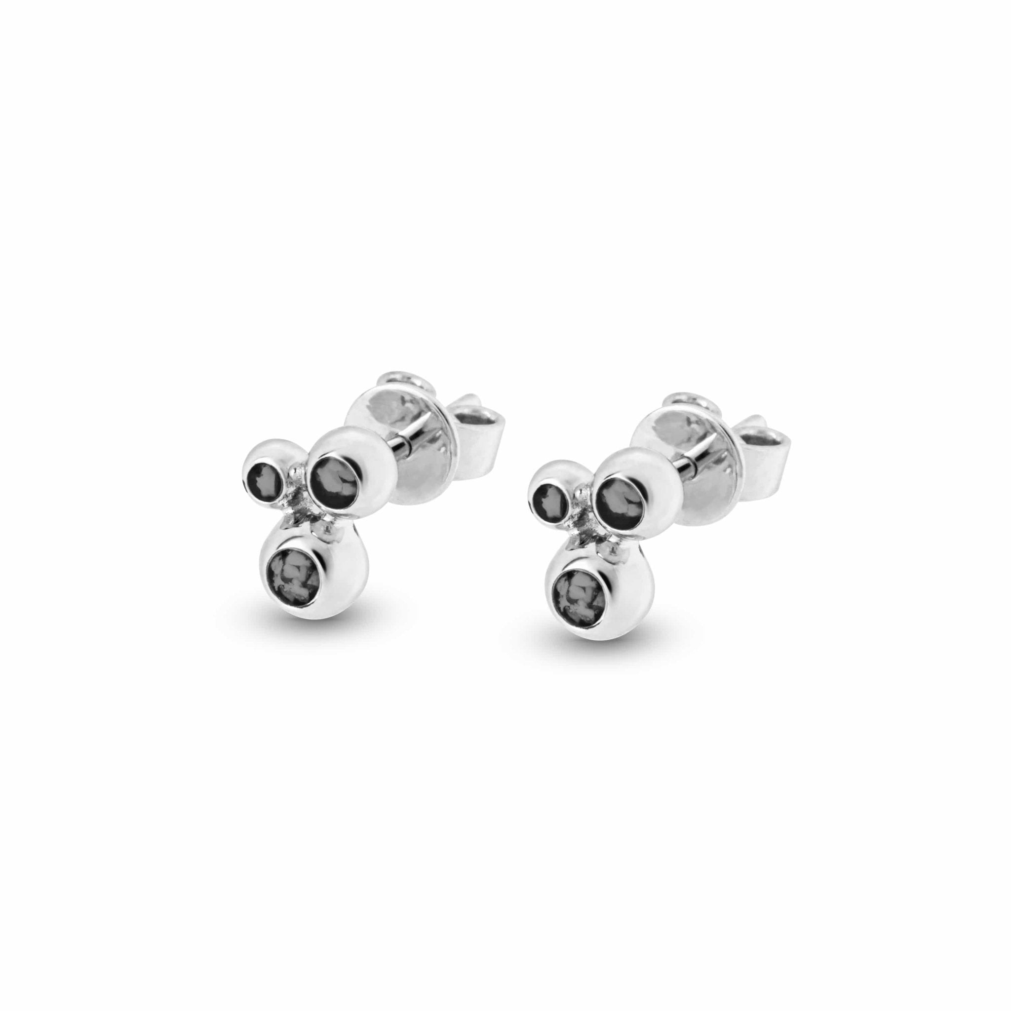 EverWith™ Ladies Rondure Array Triple Memorial Ashes Earrings - EverWith Memorial Jewellery - Trade
