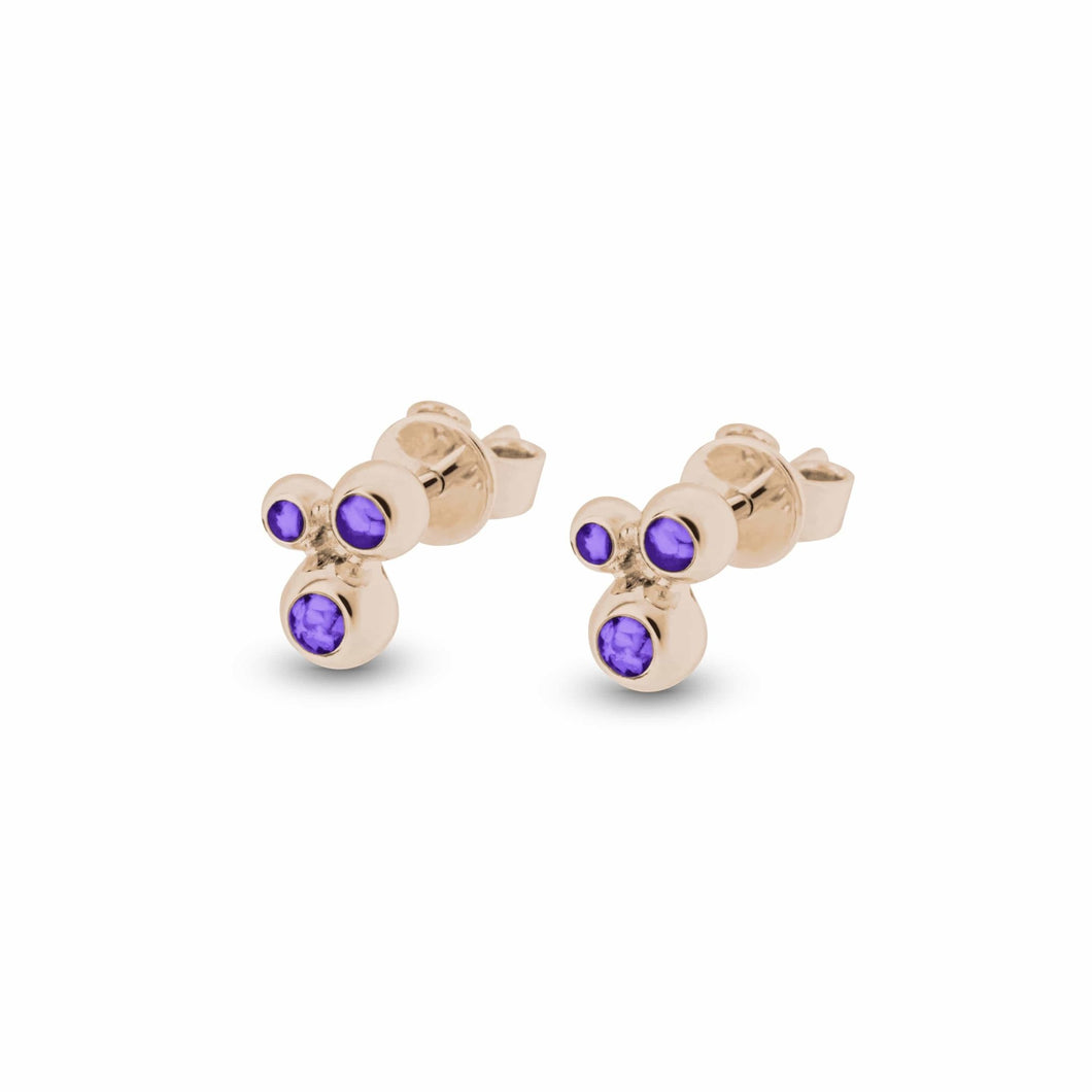 EverWith™ Ladies Rondure Array Triple Memorial Ashes Earrings - EverWith Memorial Jewellery - Trade