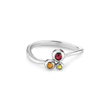 EverWith™ Ladies Rondure Array Triple Memorial Ashes Ring - EverWith Memorial Jewellery - Trade