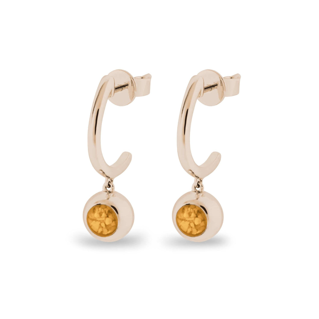 EverWith™ Ladies Rondure Crescent Memorial Ashes Earrings - EverWith Memorial Jewellery - Trade